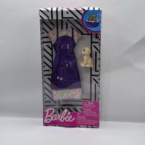 Barbie Fashionista Doll Career Clothing: Pet Groomer Dress + Puppy Dog FND49
